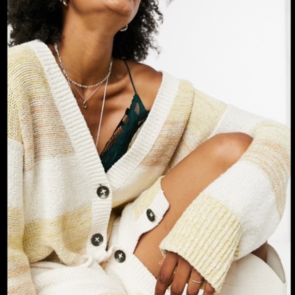 Free People Grains Combo Southport Beach Cardigan(size Small) - Picture 3 of 10